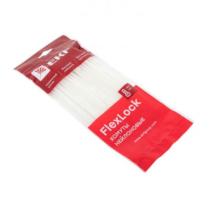 Хомут P6.6 3.6х150 FlexLock стандартный бел. (уп.100шт) PROxima plc-fl-ctsw-3.6x150