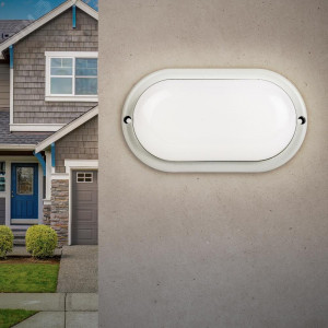 Светильник ЖКХ светодиодный SPB-202-0-65K-015 P65 15Вт 1425Лм 6500K 200x98 ОВАЛ Б0047626