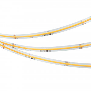 Лента SPI-COB-X378-12mm 24V Warm2700-PX63-BPT (7 W/m, IP20, 5m) 041737, Светодиодная лента SPI-X378, открытая IP20, микросхема WS2818B. Светодиоды CSP 378 шт/м (1890шт на 5м), 1 pixel = 63 LED, белая плата, скотч 3М. Цвет ТЕПЛЫЙ 2700K, высокий индекс цветопередачи CRI>90, угол 160°. Питание 24 В, мощность 7 Вт/м (35 Вт на 5 м