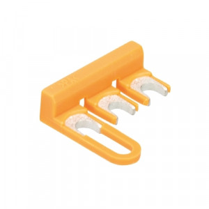Сдвижная перемычка IVS WK 6 TK- 3, Сдвижная перемычка, 3 полюса, изолированная, винтовая, для клемм: WK6 TK для измерительных клемм цвет: оранжевый