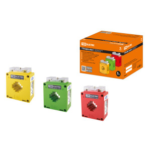 Трансформатор тока измерительный ТТН 40/300/5-5VA/0,5-Р (3 шт., color) SQ1101-1214