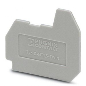 3002979, Комплектующие для клеммных колодок D-MT 1.5-TWIN GRAY END COVER