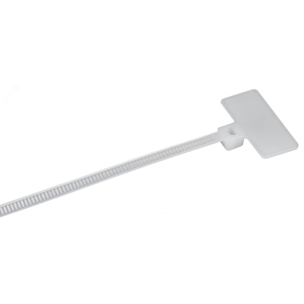 Изображение товара Хомут 2.5х200мм P6.6 маркерный белый упак. 100 шт IEK UHH14-D025-200-100-K01