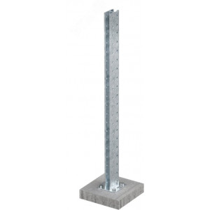 Стойка монтажная усиленная, горячеоцинкованная , высота 1500 мм, комплект EX-ST15U