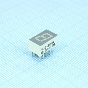 SC32-11GWA, 1 разрядный индикатор 8мм/зеленый/568нм/1.4-2.5мкд/ОК