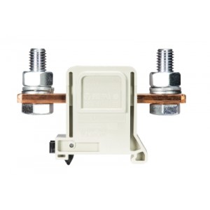 Болтовая клемма RFK 1 / 95 FM S35, Болтовая клемма, М10, схема: перевернутый болт - перевернутый болт, тип фиксации провода: номинальное сечение: 95 мм кв., 250A, 1000V, ширина: 32 мм, цвет: серый, тип монтажа: DIN35