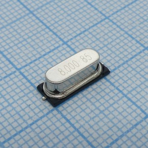 AT-41CD2-8MHZ 20pF, Резонатор кварцевый, HC-49S-SMD , -10…+70°С, 30/30ppm, 20пФ, 8МГц