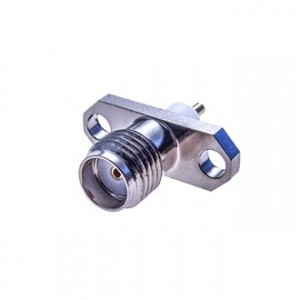 SMA-BJ1, Разъём высокочастотный, гнездо SMA, фланцевое крепление под 2 винта