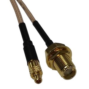 CCSMX-FBM-RG178-12, Соединения РЧ-кабелей DC-6GHz RG178 12 in. SMA FB/MMCX Male Str