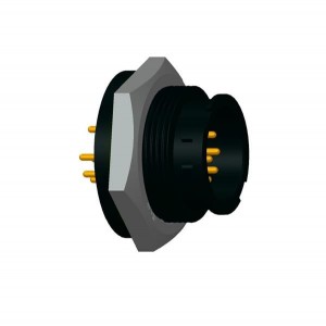 CD-08PMMP-LC7001, Стандартный цилиндрический соединитель PANEL LOCK 8PIN M CONN M PIN