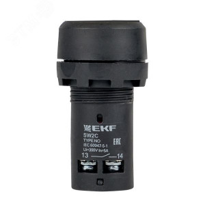 Кнопка SW2C-11 возвратная черн. NO+NC sw2c-11s
