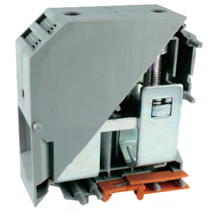 Проходная клемма UKJ-240, Проходная клемма, тип фиксации провода: винтовой, номинальное сечение: 240 мм кв., 415A, 1000V, ширина: 37,6 мм, цвет: серый, тип монтажа: DIN35