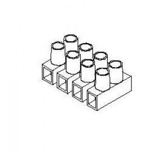 39100-2304, Клеммные колодки с изолирующими перегородками TERM STRIP 12MM LOW PROF 4 CIR WHT