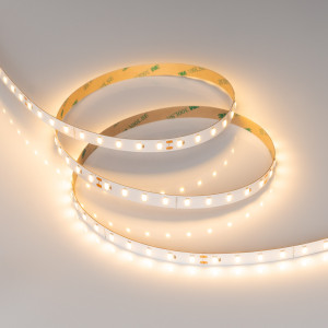 Лента ULTRA-C72-10mm 24V Warm2700 (7.2 W/m, IP20, 5630, 5m) 040213, Светодиодная лента ULTRA-C72, открытая IP20. Светодиоды 5630, 72 шт/м (360 шт на 5 м), белая плата, ширина 10 мм, скотч 3M. Цвет ТЁПЛЫЙ 2700 K, цветопередача CRI>80, угол 120°. Питание 24 В, мощность 7.2 Вт/м (36 Вт на 5 м). Размеры 5000x10x1.4 мм. Мин. о