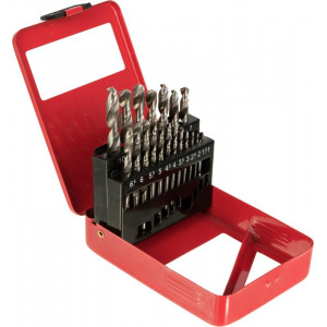 Набор сверл по металлу 1-10мм (через 0 5мм) HSS металл.коробка цилиндрический хвостовик (уп.19шт) 73/10/6/18