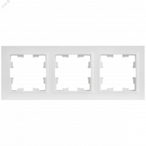 BRITE Рамка 3-местная РУ-3-БрАБ арктический белый IEK BR-M32-K91