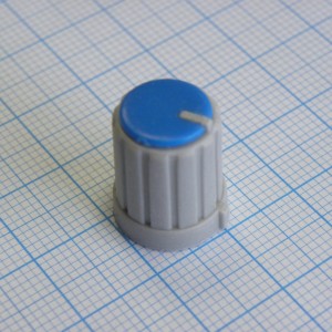 Ручка RR4853 серо-син. лыска d=6mm, Ручка управления, на вал 6 мм с лыской, серо-синяя