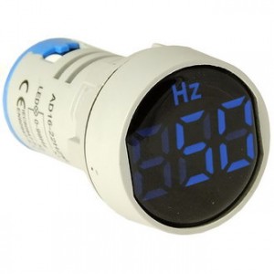 DMS-404, Цифровой LED частотомер AC 0-99Гц, AD16-22HZM, синий, установка на панель в отв d=22мм