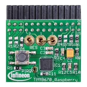 IRID9670TPM20LINUXTOBO1, Средства разработки схем безопасности / авторизации OPTIGA TPM SLB 9670 TPM2.0 Infineon's Trusted Platform Module (TPM) SLB9670 is a fully TCG standard compliant TPM 2.0 with a SPI interface.