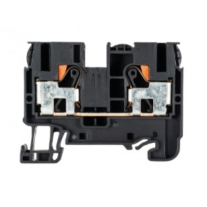 Проходная клемма WTP 6/10 SW, Проходная клемма, тип фиксации провода: Push-in, номинальное сечение: 6/10 мм кв., 57A, 1000V, ширина: 8 мм, цвет: черный, тип монтажа: DIN35