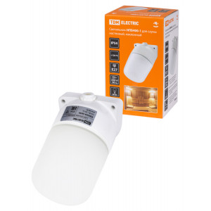 Светильник НПБ400-1 для сауны настенный, наклонный, IP54, 60 Вт, белый, SQ0303-0049