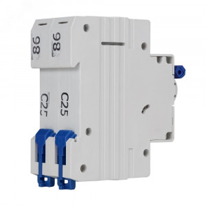 Выключатель автоматический модульный 2п C 25А 6кА OptiDin BM63-2C25-УХЛ3 КЭАЗ 260602