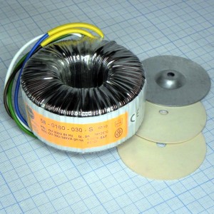 58-0160-030-S, Тороидальный трансформатор 160ВА 230В 30В 5,333A (99x51мм)