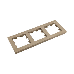 3 - местная рамка, шампань, пластик Эпика EKF UP1-FPC-03