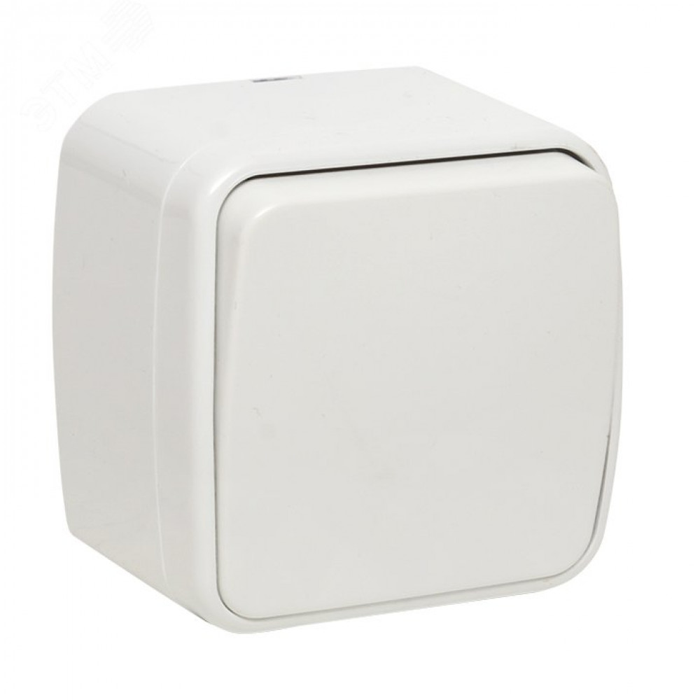 Изображение товара Минск 1-клавишный выключатель 10А белый Basic EGV10-021-10