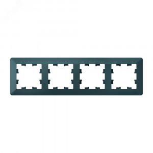 ATLASDESIGN AIR 4-постовая РАМКА, ИЗУМРУД/дымчатый черный ATN220804