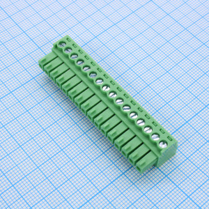 15EGTK-3.5-16P-14-00, Разъемный клеммный блок, 16 контактов. Серия 15EGTK-3.5