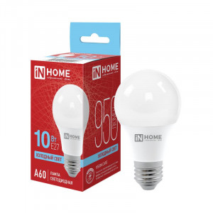 Лампа светодиодная LED-A60-VC 10Вт грушевидная 6500К холод. бел. E27 950лм 230В 4690612020228