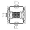Взрывозащищенная клеммная коробка из полиэстера TBE-P-03-(10xCBC.2)-1xPABMP(A 1231.031.22.121W