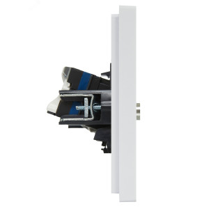 FORTE&PIANO Розетка двойная TV+RJ45 кат.6 FP237 белый IEK FP-AK20-2-K01