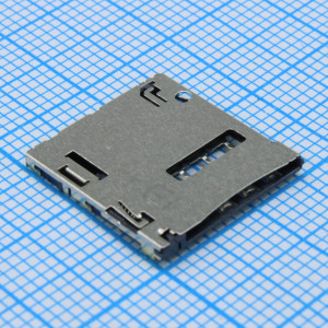 L-KLS1-SIM-098-H1.27-R, Разъем держатель микро SIM карты (SMT) 6 контактов на плату