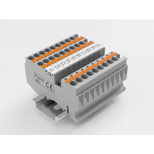 Маркировка (полоска) ZB6-10P-19-127Z(H), Кассета с маркировочными шильдиками, для клемм сечением 4 мм.кв., верхняя, 10 шильдиков, нанесенные символы: 121...130, с горизонтальным расположением, размер шильдика: 5,55 х 10,7 мм, цвет: белый