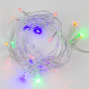 Гирлянда светодиодная ULD-S0250-020/STA MULTI IP20 2.5м 20 светодиодов разноцвет. свет провод прозр. Uniel UL-00005481