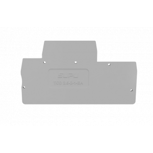 Торцевая крышка TCD2.5-2-1-GY-EA, Торцевая крышка, для клемм TCD2.5-2-1..., цвет: серый