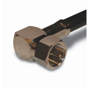 222153, РЧ соединители / Коаксиальные соединители F RIGHT ANGLE CRIMP PLUG 59/U