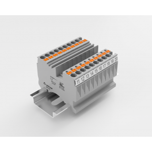 Маркировка (в кассетах) ZK5-24P-19-12Z(H), Кассета с маркировочными шильдиками, для клемм сечением 2,5 мм.кв., боковая, 24 шильдика, нанесенные символы: 11...20 (2 полоски) + 4 шилд. чистые, с вертикальным расположением, размер шильдика: 4,6 х 5 мм, цвет: белый