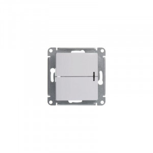 Выключатель 2-кл. СП Glossa 10А IP20 (сх. 5а) 10AX с подсветкой механизм бел. SE GSL000153