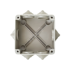 Коробка расп. КМ для о/п 100х100х45мм IP44 6 вв. (7035) UKO11-100-100-045-K41-44