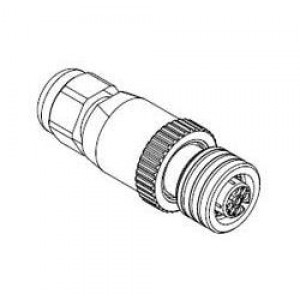 1200850011, Цилиндрические метрические разъемы M12U ATTACHABLE 4P FP ST