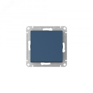 ATLASDESIGN 1-клавишный ПЕРЕКЛЮЧАТЕЛЬ, сх.6, 10АХ, быстрозажимные клеммы, АКВАМАРИН ATN001161S