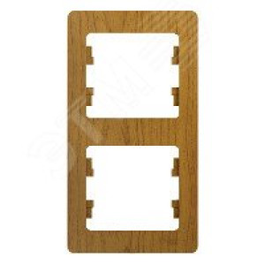 GLOSSA 2-постовая РАМКА, вертикальная, ДЕРЕВО ДУБ GSL000506