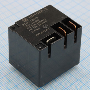 HF105F-2/024D-1ZSTF, Реле силовое миниатюрное 20А одна контактная группа на переключение катушка 24В