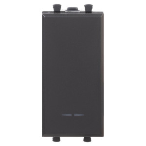 Кнопка модульная, "Avanti", "Черный матовый", 1 модуль 4412151