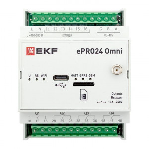 Контроллер удаленного управления 6вх/4вых Wi-Fi GSM 230 В ePRO24 Omni EKF ePRO24-6-4-WG-OMNI
