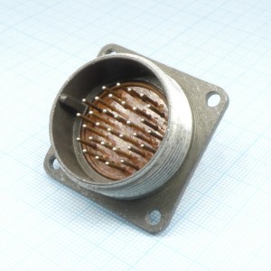 2РМТ30Б32Ш1В1В, Соединитель  цилиндрический низкочастотный негерметичный 32 контакта