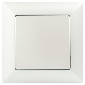 Выключатель Solo 4-101-06 одноклавишный 10А-250В, IP20, СУ, перламутр Б0053551